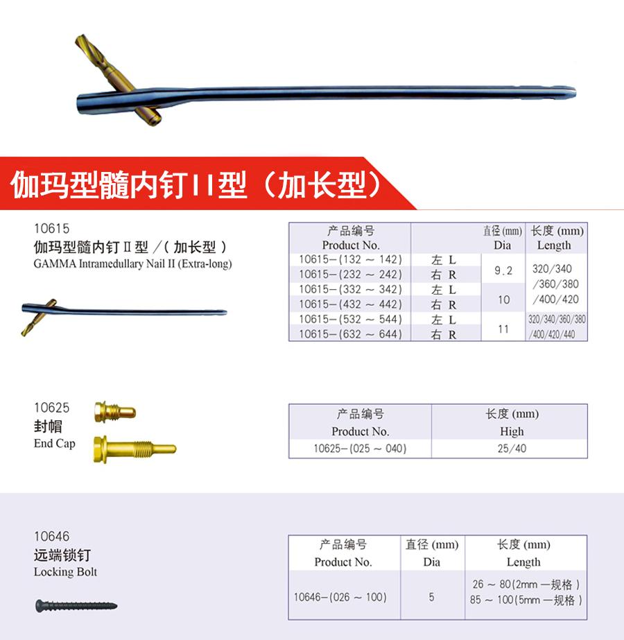 华森医疗 伽玛型髓内钉(加长型)